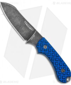 Bradford Guardian3 Sheepsfoot Fixed Blade Knife Black/Blue G-10 (3.5" Nimbus M4)