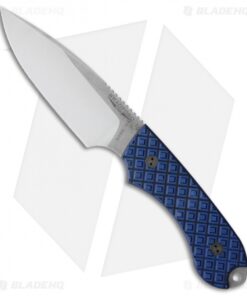 Bradford Knives Guardian4 Knife Black/Blue G-10 (False Edge/N690/Satin)