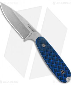 Bradford Knives Guardian3.5 Fixed Blade Black/Blue (3.75" Sabre/M4/Stonewash)