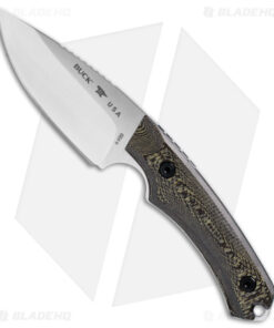 Buck 664 Alpha Hunter Fixed Blade Knife Richlite (3.6" Satin) 0664BRS
