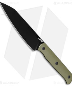 CJRB Silax Fixed Blade Knife Green G-10 (5.1" Black AR-RPM9)