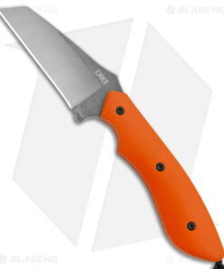 CRKT S.P.I.T. Knife Small Pocket Inverted Tanto Orange G-10 (2.15" Stonewash)