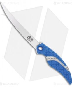 Camillus Cuda Curved Boning Fixed Blade Knife Blue (6" Bead Blast) 18833