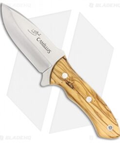 Camillus Les Stroud Fuerza Large Hunter Fixed Blade Knife Olive Wood (4" Satin)