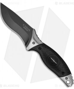 Camillus ST6 Fixed Blade Knife Black Rubber (4" Black) 19085