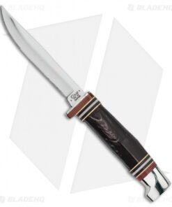 Case Knives Buffalo Hunter Fixed Blade Knife Horn (3.125" Mirror) BHMFINN SS