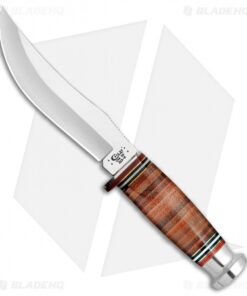 Case Cutlery Hunter Trailing Point Knife Brown Leather (323-5 SS 5" Polish)