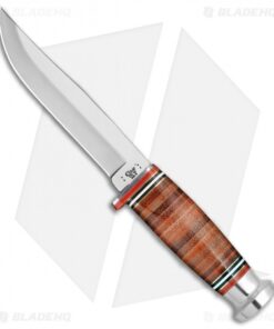 Case Cutlery Hunter Clip Point Knife Brown Leather (365-5 SS 5" Polish) 10343