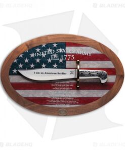 Case U.S. Army Soldier's Creed Commemorative Bowie Plaque 15009