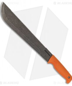 EKA Vine Thrasher Fixed Blade Knife Orange (11.875" Black Stonewash)