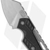 EOS Krab 007 Fixed Blade Knife Black Carbon Fiber (2" Stonewash)