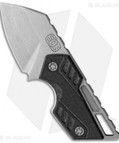 EOS Krab 007 Fixed Blade Knife Black Carbon Fiber (2" Stonewash)