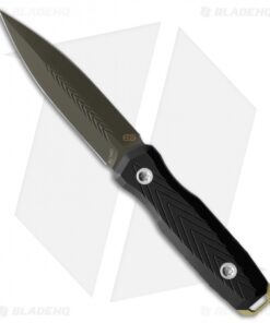 EOS Mini Thresher Fixed Blade Black G-10 Gold Knuck (3" ODG)