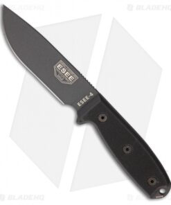 ESEE Knives ESEE-4P-TG-B Knife Black G-10 (4.5" Gray)