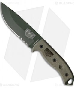 ESEE Knives ESEE-5S-KO-OD Fixed Blade Knife (5.25" OD Green Serr) *No Sheathing*