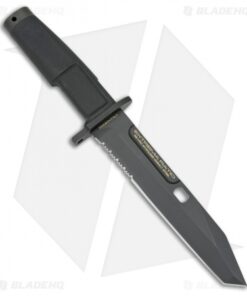 Extrema Ratio Fulcrum Bayonet Fixed Blade Knife Black Forprene (7" Black Serr)