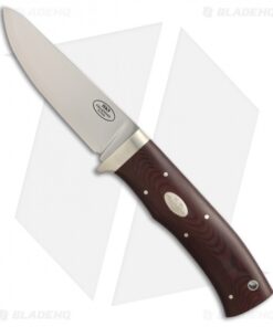 Fallkniven HK9 Fixed Blade Knife Maroon Micarta (3.5" Satin)