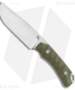 Fox Knives Lynx Fixed Blade Knife OD Green G-10 (Stonewash D2) BF756OD