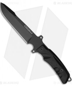 Fox Knives Predator Spetsnaz Fixed Blade Knife Black Forprene (6.625" Black)