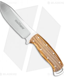 Fox Knives Pachi Persian Hunter Fixed Blade Knife Olive Wood (4.5" Satin)