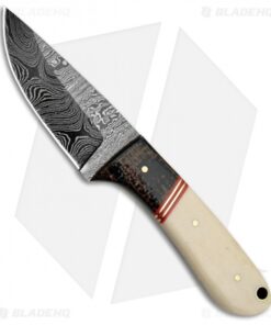 Tallen Bone Hunter Fixed Blade Knife (3.25" Damascus) DM1088