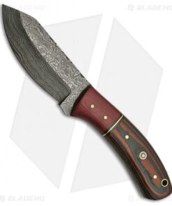 Tallen Wandering Fixed Blade Knife Canvas Micarta (4" Damascus)
