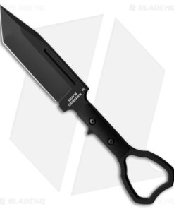 Halfbreed Blades CCK-02 Compact Clearance Knife Tanto Fixed Blade (3.9" Black)