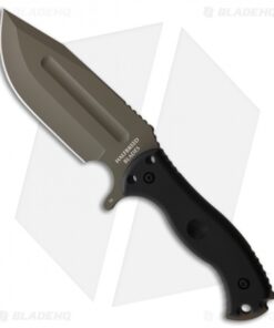 Halfbreed Blades Large Bush Fixed Blade Knife Black G-10 (5.7" Ranger Green)
