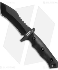 Halfbreed Blades MCK-02 Medium Clearance Knife Tanto Fixed Blade (4.5" Black)