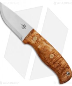 Helle Wabakimi Outdoor Fixed Blade Knife Curly Birch (3.5" Polish) #630