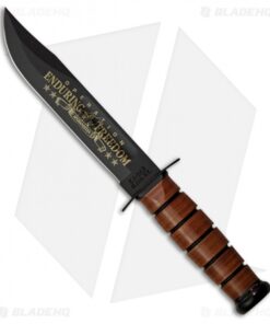 Ka-Bar Bowie Full Size US ARMY Operation Enduring Freedom Knife (7" Black) 9168