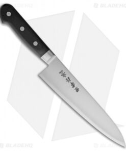 Kanetsune Gyutou Chef's Kitchen Knife Black Wood (7" Satin) KC126