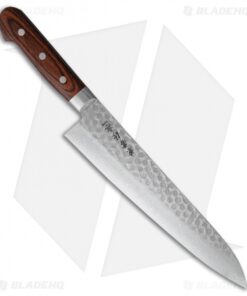 Kanetsune Gyutou Chef's Kitchen Knife Laminated Wood (9.75" Hammered) KC901