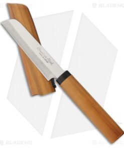 Kanetsune Kamagata Fruit Knife 3.625" Cherry Wood KC076