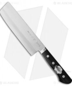 Kanetsune Usubagata Kitchen Knife Smooth Black Wood (6.25" San Mai) KC-905