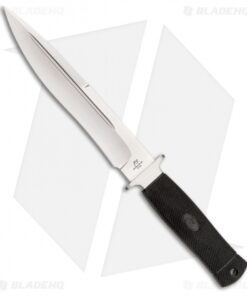 Katz Knives Alley Kat Fixed Blade Knife Black Kraton (8" Satin) 8008