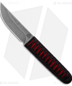 Kelleher Bladeworks Kwaiken Fixed Blade Knife Wrapped Ray Red (3.61" Dark SW)
