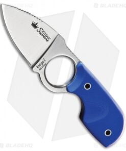 Kizlyar Supreme Knives Amigo Z AUS-8 Fixed Blade Blue G-10 (2.75" Satin) KK096