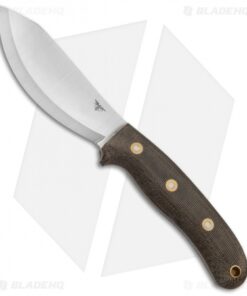 LT Wright Jessmuk Fixed Blade Scandi Knife Green Micarta (4.5" Satin) 3V