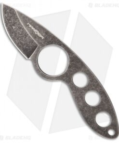 MARSER Jager Jag-6 Fixed Blade Neck Knife (1.75" Black Stonewash)
