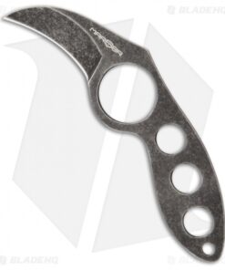 MARSER Jager Jag-7 Fixed Blade Neck Knife (1.75" Black Stonewash)