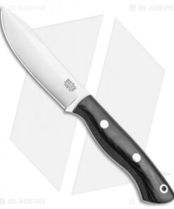 Bark River Mini Aurora Hunter Fixed Blade Knife Black Canvas (3.6" Satin)