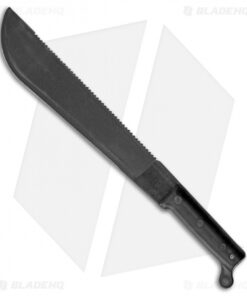 Ontario 12" CT2 Sawback Cutlass Machete Fixed Blade Knife (Black)