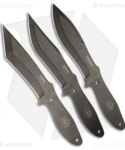 Outdoor Edge 3 Piece Aero Strike Throwers Fixed Blade Knives - Black SW Plain