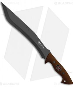 Outdoor Edge Brush Demon Survival Fixed Blade Knife Brown Zytel (13" Black)