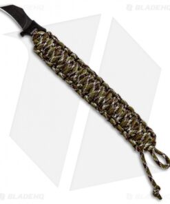 Outdoor Edge Para Claw Paracord Bracelet Knife Green Camo (1.37" Black SW)