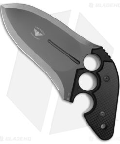 Asheville Steel Paragon Grau Pistol Grip Push Dagger Knife Gray G-10/CF (6" D2)