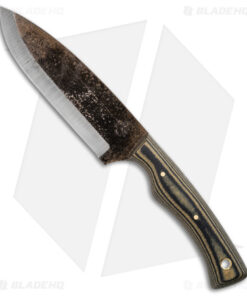 Pathfinder Knife Shop (PKS) Mountaineer Fixed Blade Knife Camo Mic (5.5" Forged)