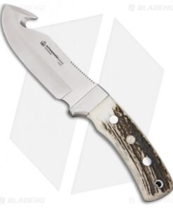 Puma IP Schwarzwild Guthook Fixed Blade Knife Genuine Stag (4.75" Satin) 810055
