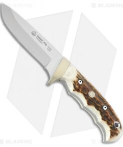 Puma IP Trapper Hunter Fixed Blade Knife Genuine Stag (4.125" Satin) 816060